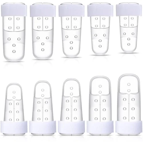 Lot de 10 attelles de doigt en maillet, transparent, photo du produit