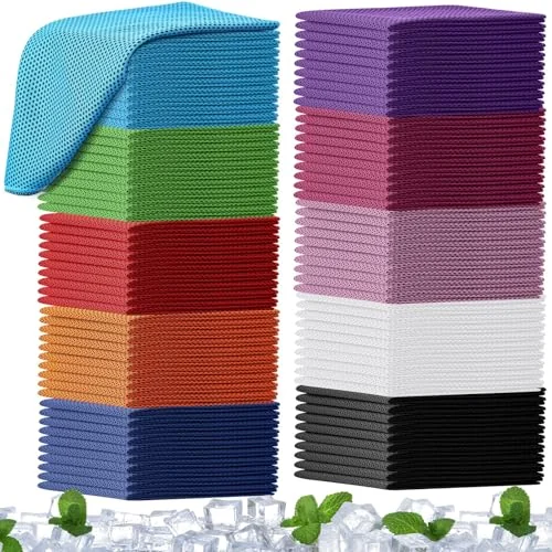 Lot de 100 serviettes rafraîchissantes, multicolore, photo du produit
