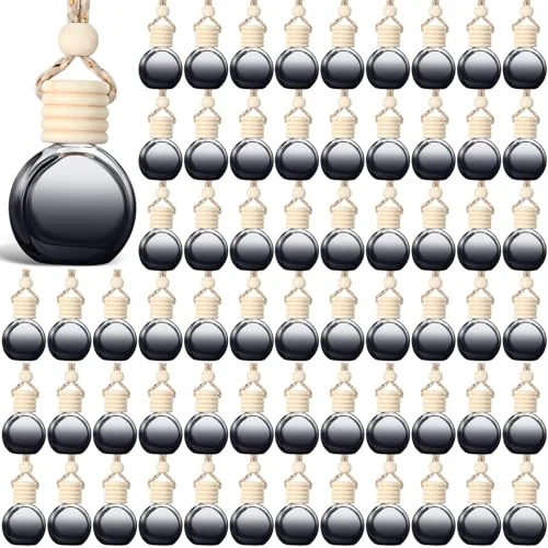 Lot de 100 flacons diffuseurs de parfum auto, noir, photo du produit