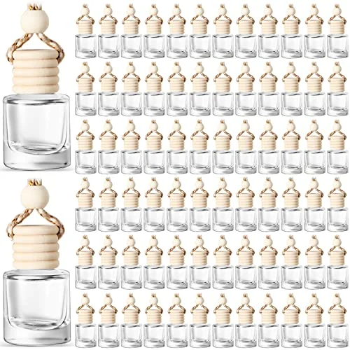 Lot de 100 flacons diffuseurs de parfum auto, transparent, photo du produit