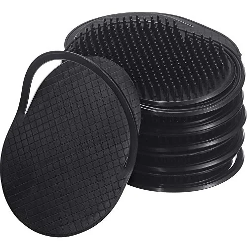 Lot de 12 brosses de massage du cuir chevelu pour shampoing, noir, photo du produit
