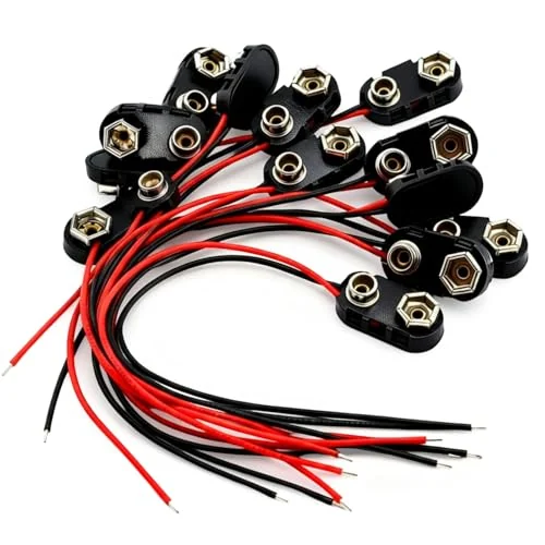 Lot de 120 connecteurs de pile 9 V type I, photo du produit