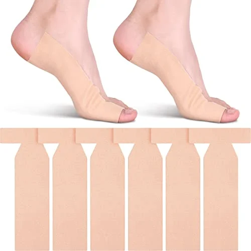 Lot de 16 attelles en T pour gros orteil, beige, photo du produit