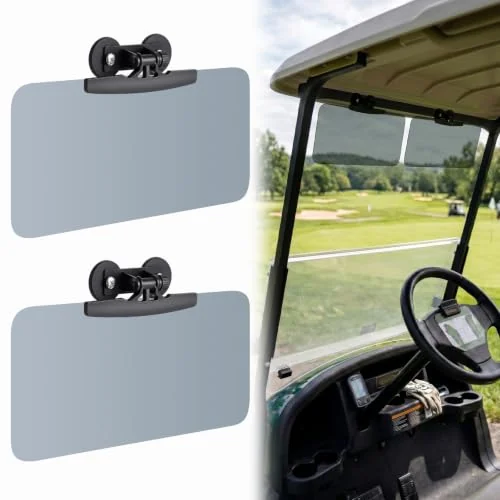 Lot de 2 pare-soleil magnétiques pour UTV et voiturette de golf, noir, photo du produit