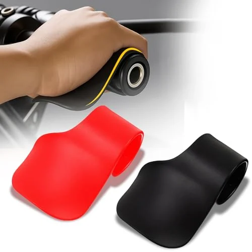 Lot de 2 repose-poignets d'aide à l'accélérateur moto, noir, rouge, photo du produit