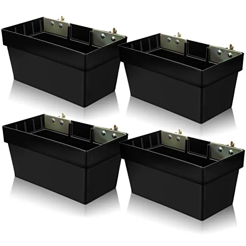 Lot de 2 paniers de rangement pour rail E-track, noir, photo du produit