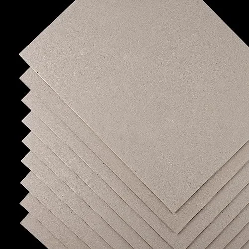 Lot de 20 feuilles de carton gris épais, photo du produit
