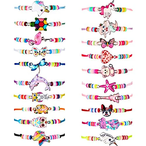Lot de 20 bracelets de l'amitié colorés pour enfants, coloris multiples, photo du produit