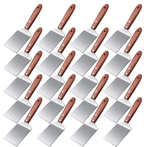 Lot de 20 petites spatules à pizza pour brownies et cookies, marron, photo du produit
