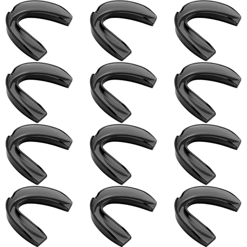 Lot de 20 protège-dents de sport et boxe, noir transparent, photo du produit