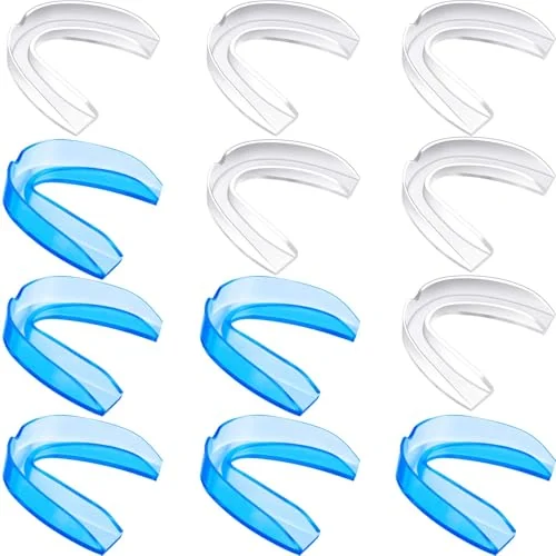 Lot de 20 protège-dents de sport et boxe, transparent, bleu, photo du produit