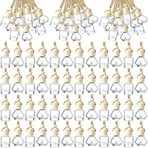 Lot de 200 flacons diffuseurs à suspendre, diamant, rond, photo du produit