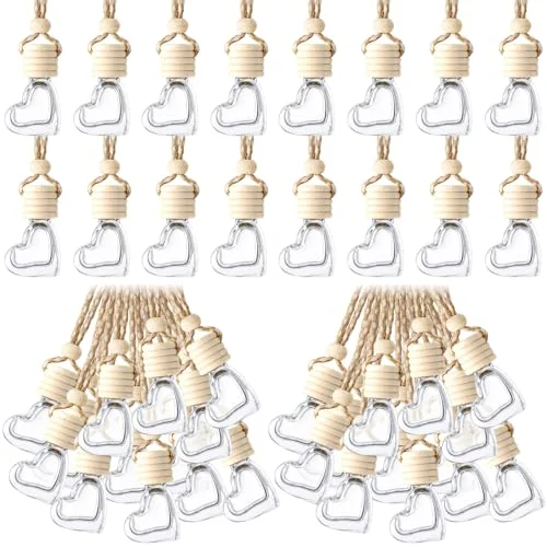Lot de 200 flacons diffuseurs à suspendre, cœur, photo du produit