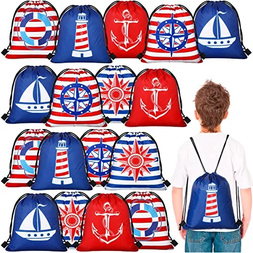 Lot de 24 sacs cadeaux thème croisière nautique, voir photos, photo du produit
