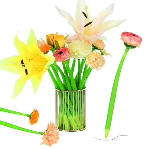 Lot de 24 stylos fleurs fête des mères, noir, photo du produit