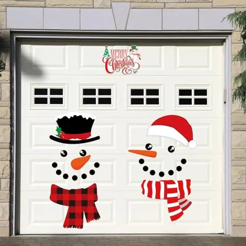 Lot de 25 aimants de Noël pour porte de garage, motif bonhomme de neige, photo du produit