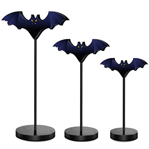Lot de 3 chauves-souris debout pour plateau à étages, noir, photo du produit