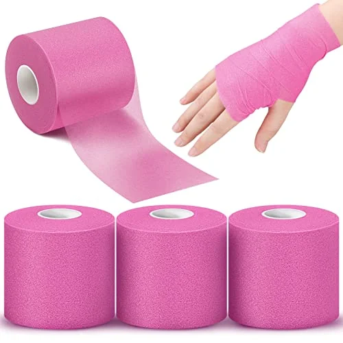 3 rouleaux de bande pré-enveloppante 7 cm x 82 m, rose, photo du produit