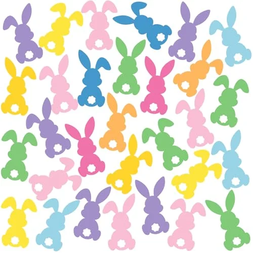 Lot de 30 aimants lapins de Pâques pour porte de garage, multicolore, photo du produit