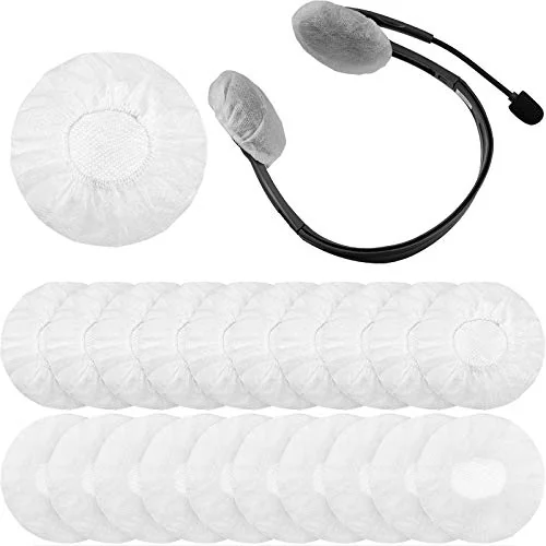 Lot de 300 protège-écouteurs jetables non tissés, blanc, photo du produit