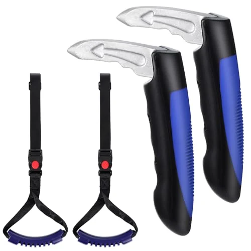 Lot de 4 poignées d'appui de portière pour seniors, bleu, photo du produit