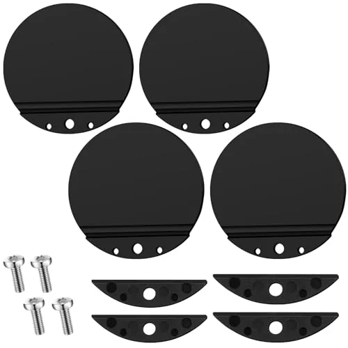 Lot de 4 clapets de dalot de rechange pour bateau, noir, photo du produit