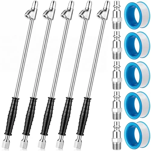 Lot de 5 embouts de gonflage argentés, argenté, photo du produit