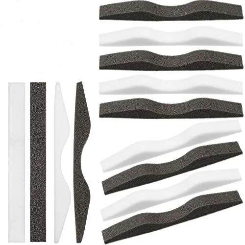 Lot de 50 coussinets nasaux microfibre à mousse mémoire, blanc, noir, photo du produit