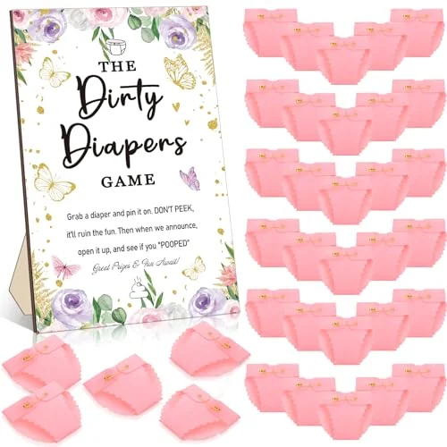 Jeu de baby shower « couche sale », photo du produit