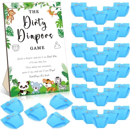 Jeu de baby shower « couche sale », photo du produit
