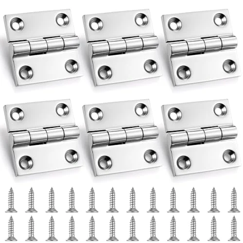 Lot de 6 charnières en inox 316 qualité marine, photo du produit