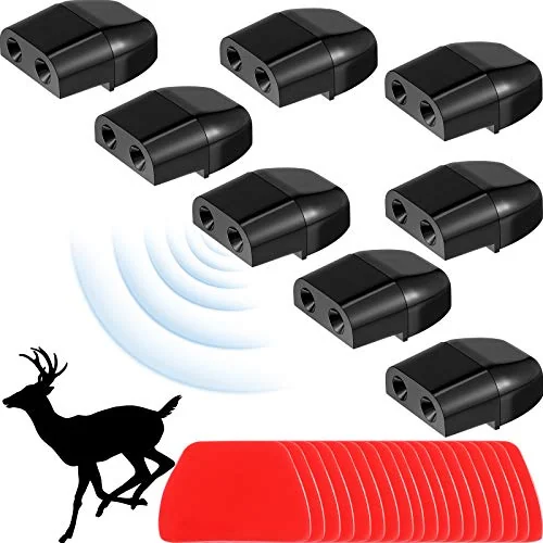 Lot de 8 sifflets à gibier pour voiture, noir, photo du produit