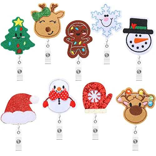 Lot de 9 enrouleurs de badge de fête en feutre, voir photos, photo du produit