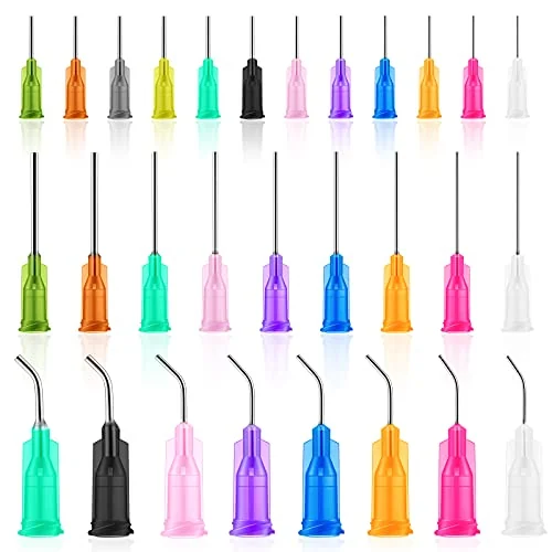 Lot de 90 aiguilles de dosage à bout rond, multicolore, photo du produit