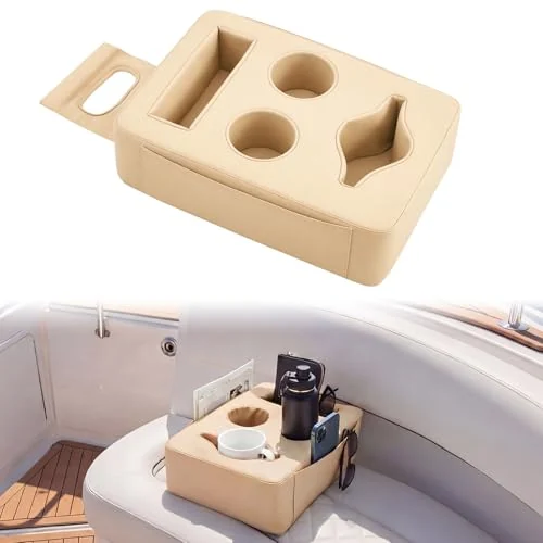 Porte-gobelet pour ponton, beige, photo du produit