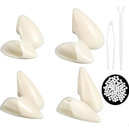 Jeu de 8 dentiers de vampire, blanc, photo du produit