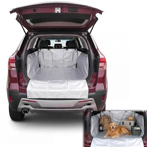 Tapis de coffre SUV avec rebords, gris argenté, noir, photo du produit