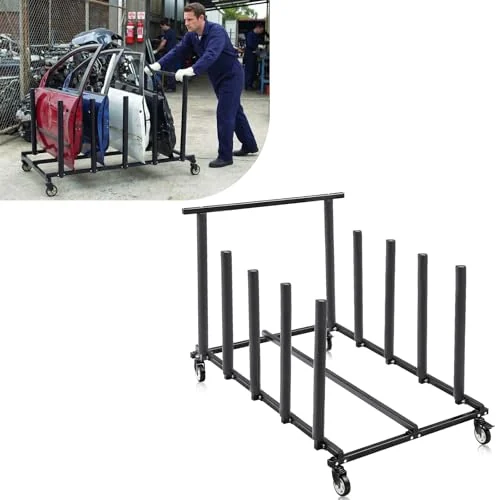 Chariot de rangement pour porte de véhicule, noir, photo du produit